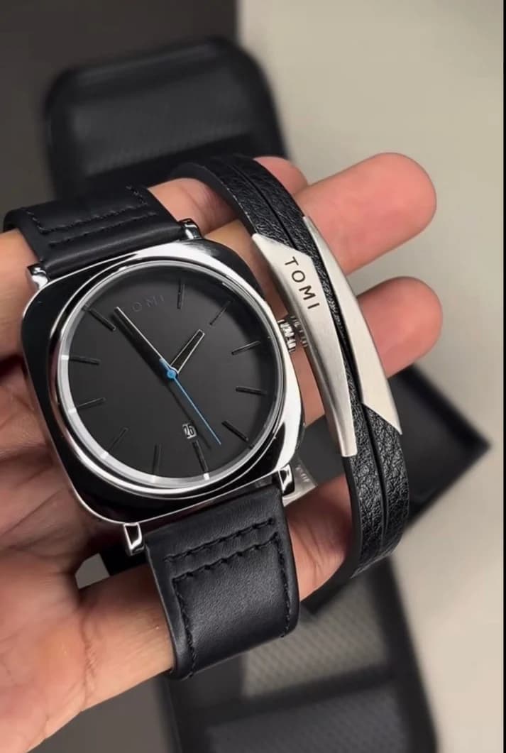 Tomi Black Business Class Watch - main view